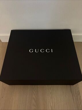 Gucci Black and Silver Logo Presentation Box
